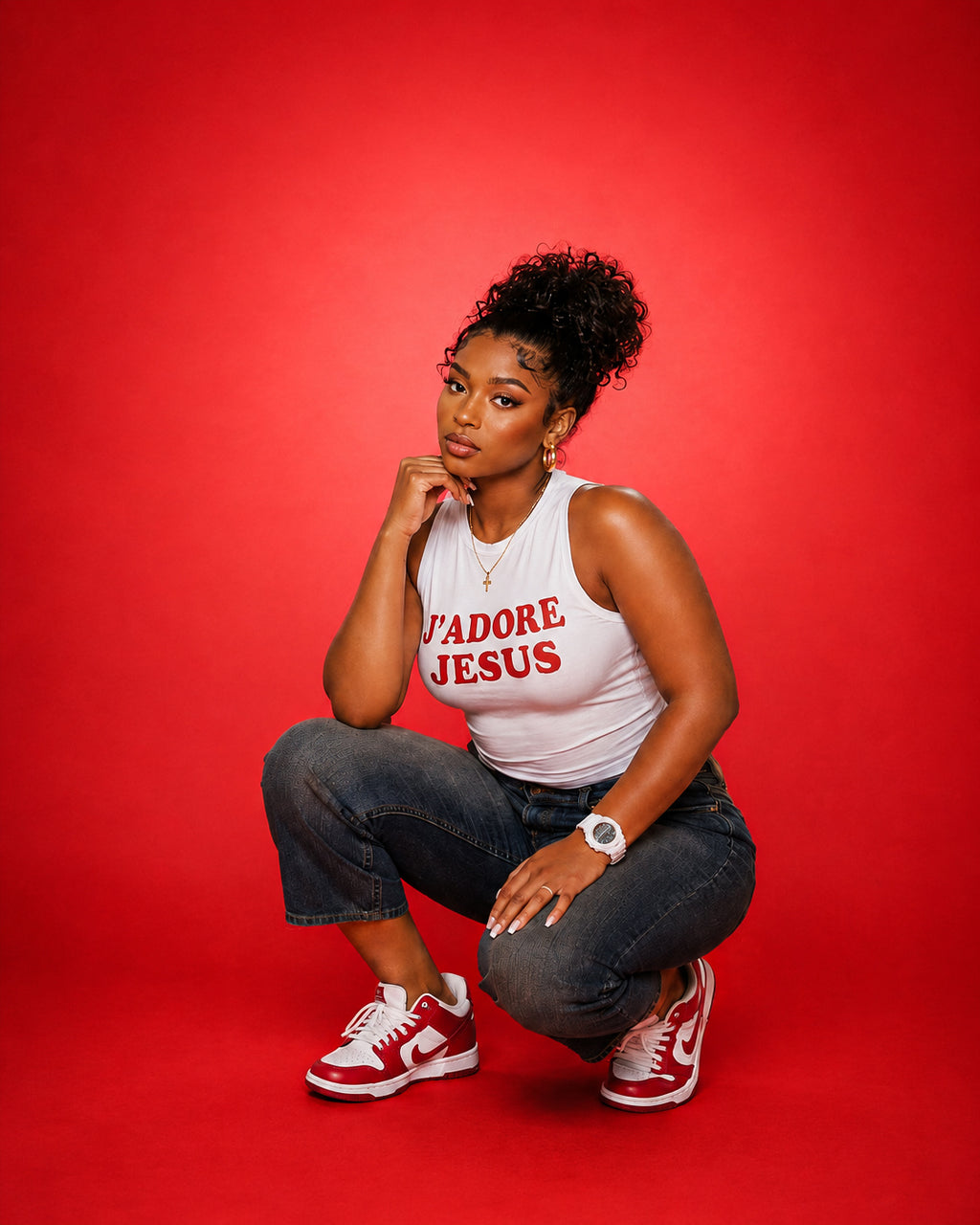 J'adore Jesus "Cherry" Tank