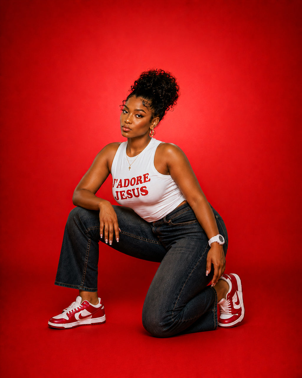 J'adore Jesus "Cherry" Tank
