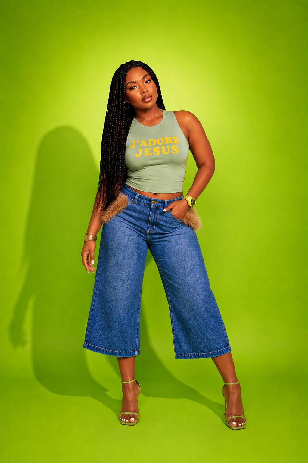 J'adore Jesus "Matcha" Tank