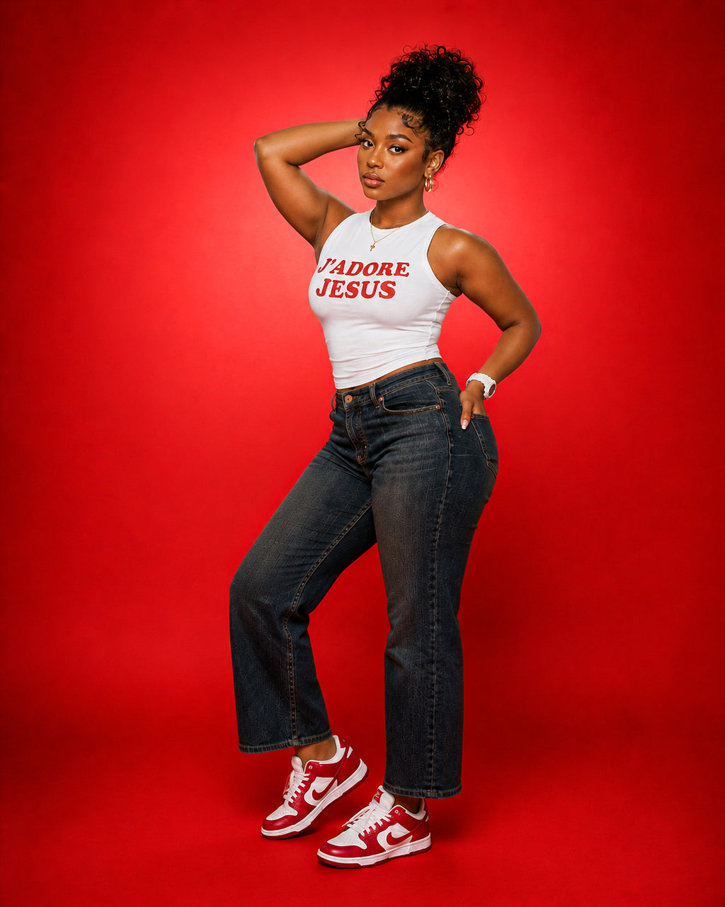J'adore Jesus "Cherry" Tank