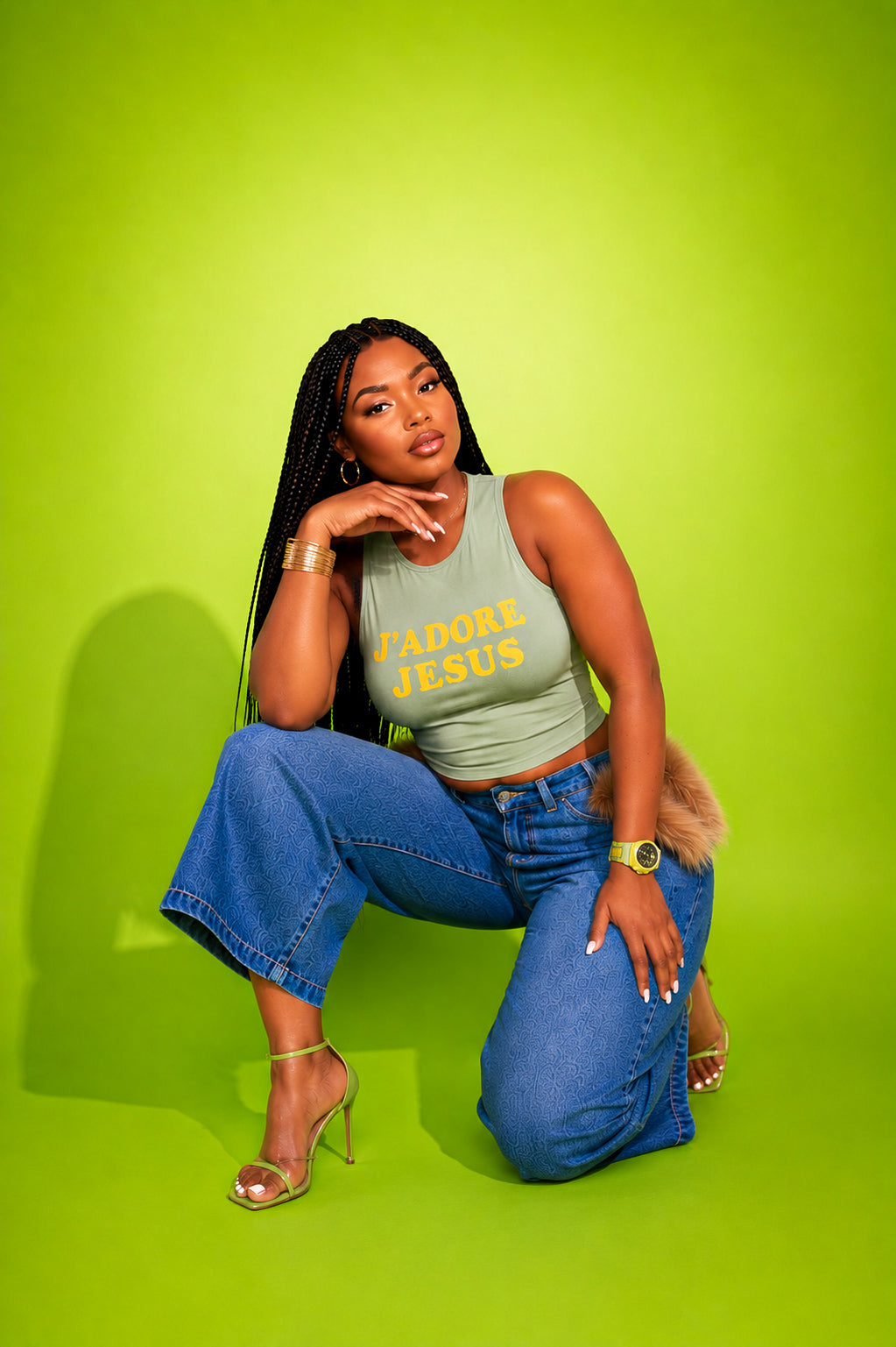 J'adore Jesus "Matcha" Tank